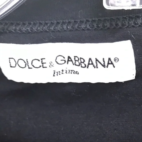 Dolce & Gabbana D&G Logo Vintage 90s Top T-Shirt Stretch Long Tunic Short Sleeve - Picture 13 of 15